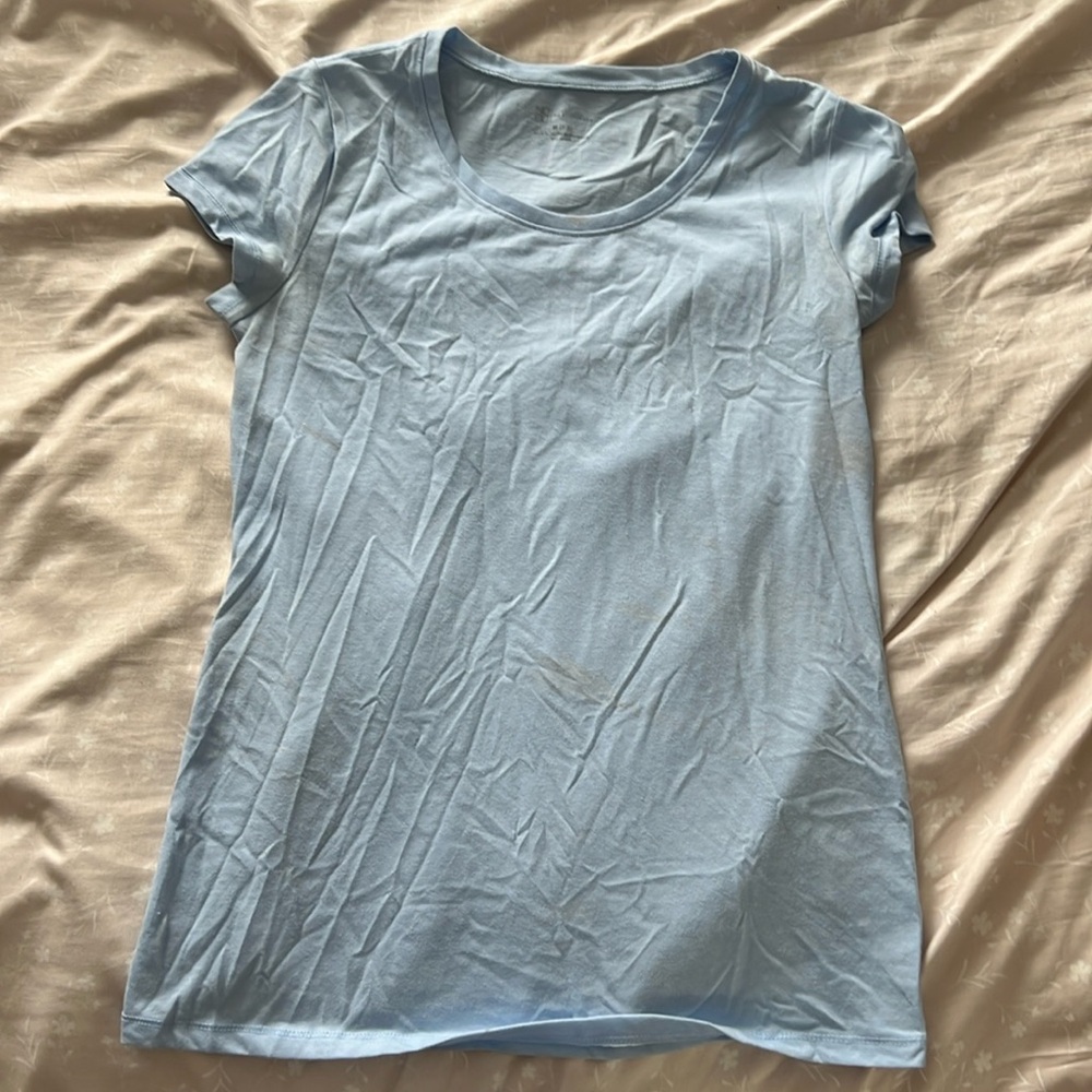 Plain blue shirt